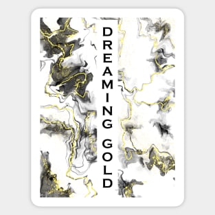 Dreaming gold Sticker